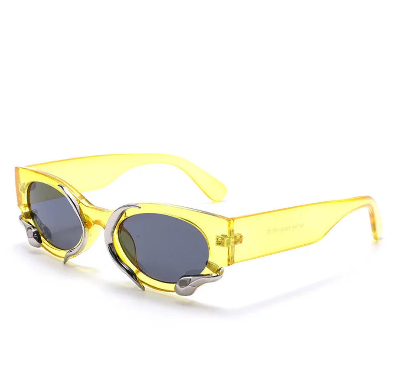 Stun me | Y2K Hip-Hop Exaggerated Oval Pc Special-Shaped Mirror Full Frame Women's Sunglasses