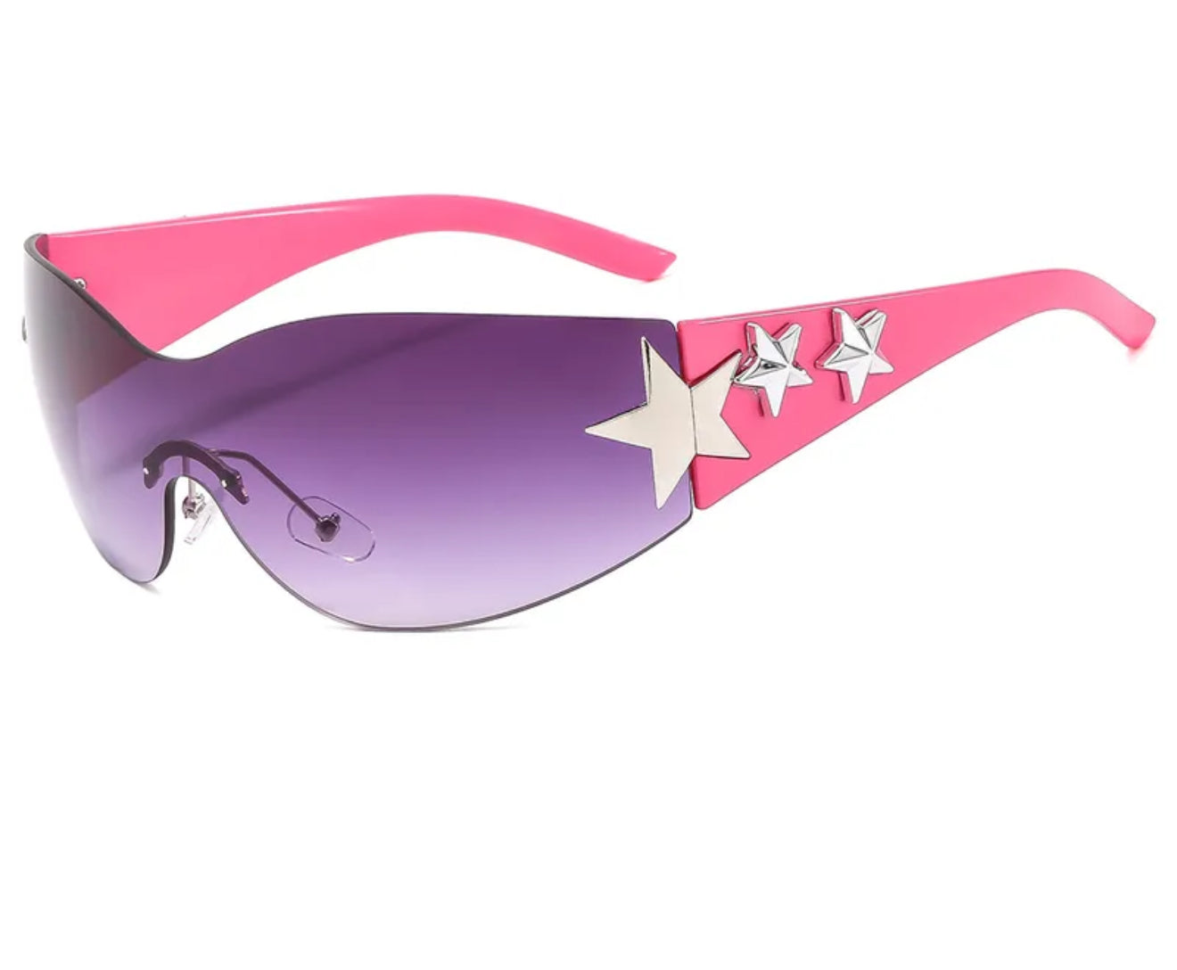 Star Gurl | Y2K Streetwear Star Pc Special-Shaped Mirror
Frameless Glasses