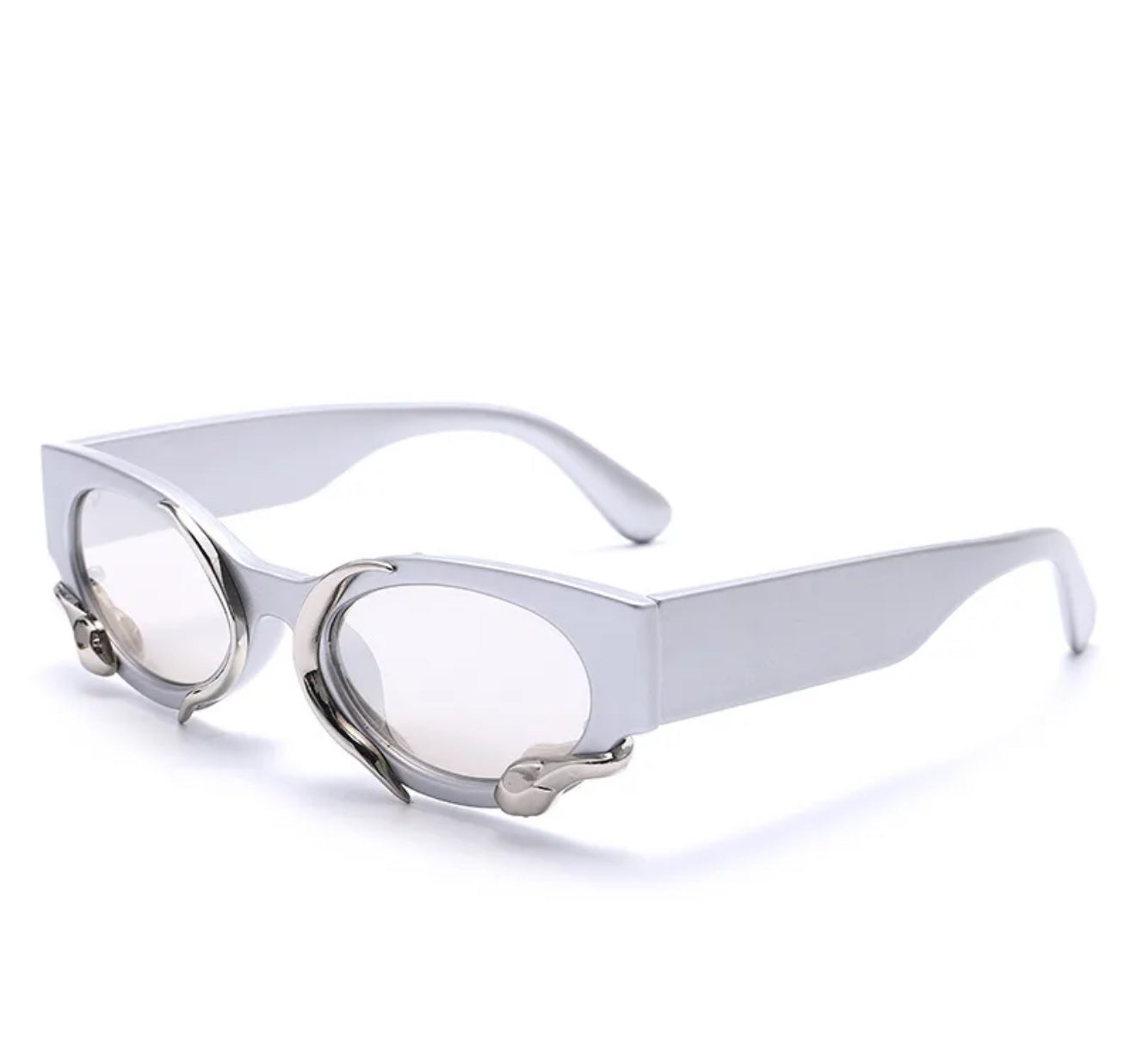 Stun me | Y2K Hip-Hop Exaggerated Oval Pc Special-Shaped Mirror Full Frame Women's Sunglasses