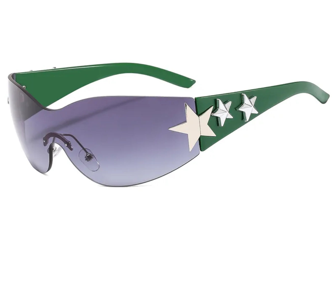 Star Gurl | Y2K Streetwear Star Pc Special-Shaped Mirror
Frameless Glasses