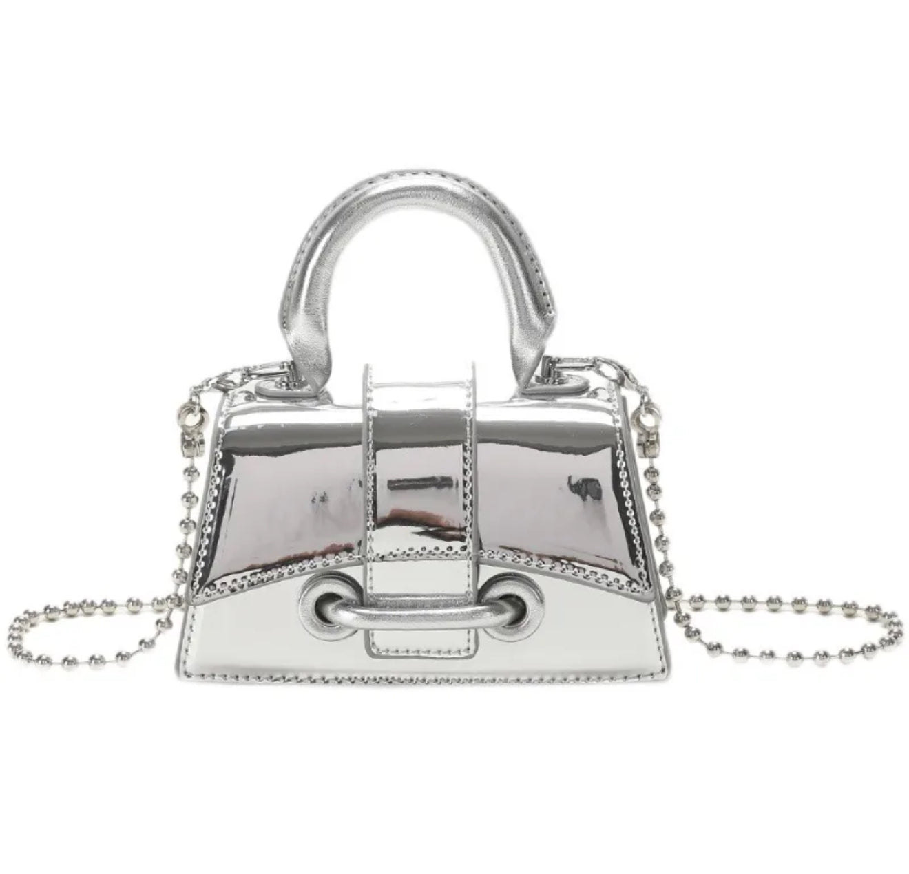 Too cute for U | Women's Mini Pu Leather Solid Color Classic Style Magnetic
Buckle Handbag