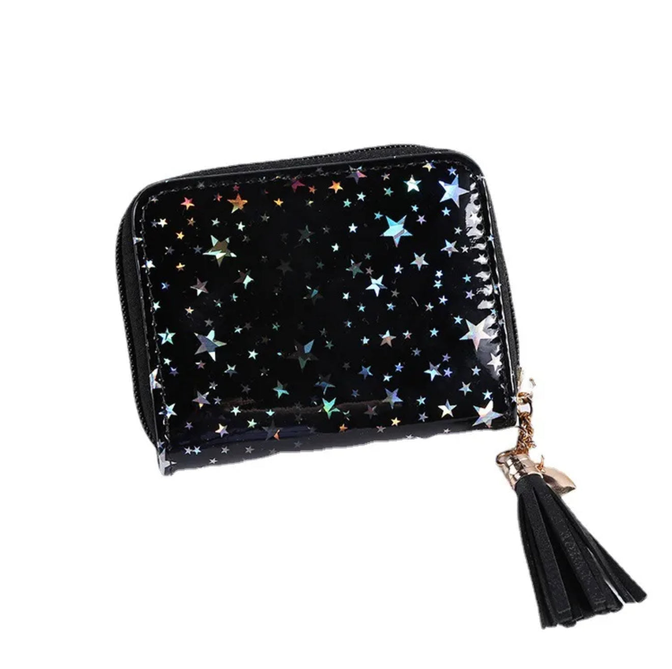 Starry Night Coin Purse | Women's Star Pu Leather Zipper Coin Purse
