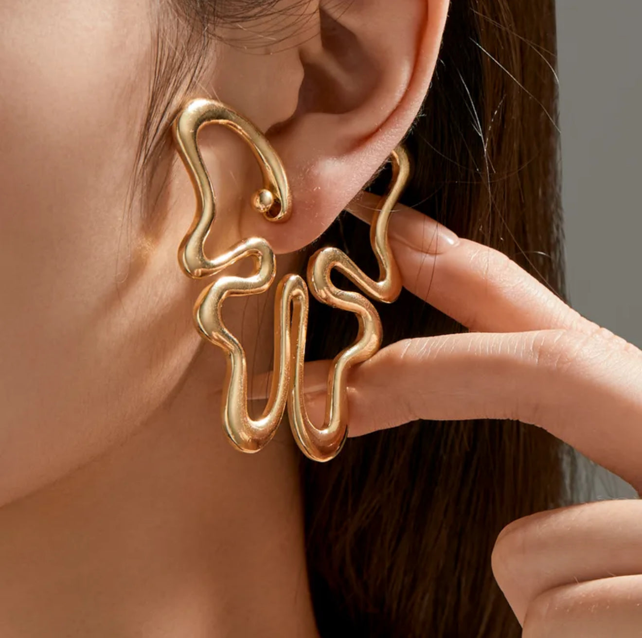 Melted Butterfly Drip Earrings |1 Piece 1 Pair Elegant Exaggerated Butterfly Alloy
Drop Earrings