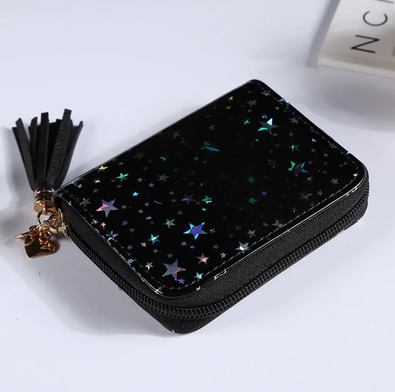 Starry Night Coin Purse | Women's Star Pu Leather Zipper Coin Purse