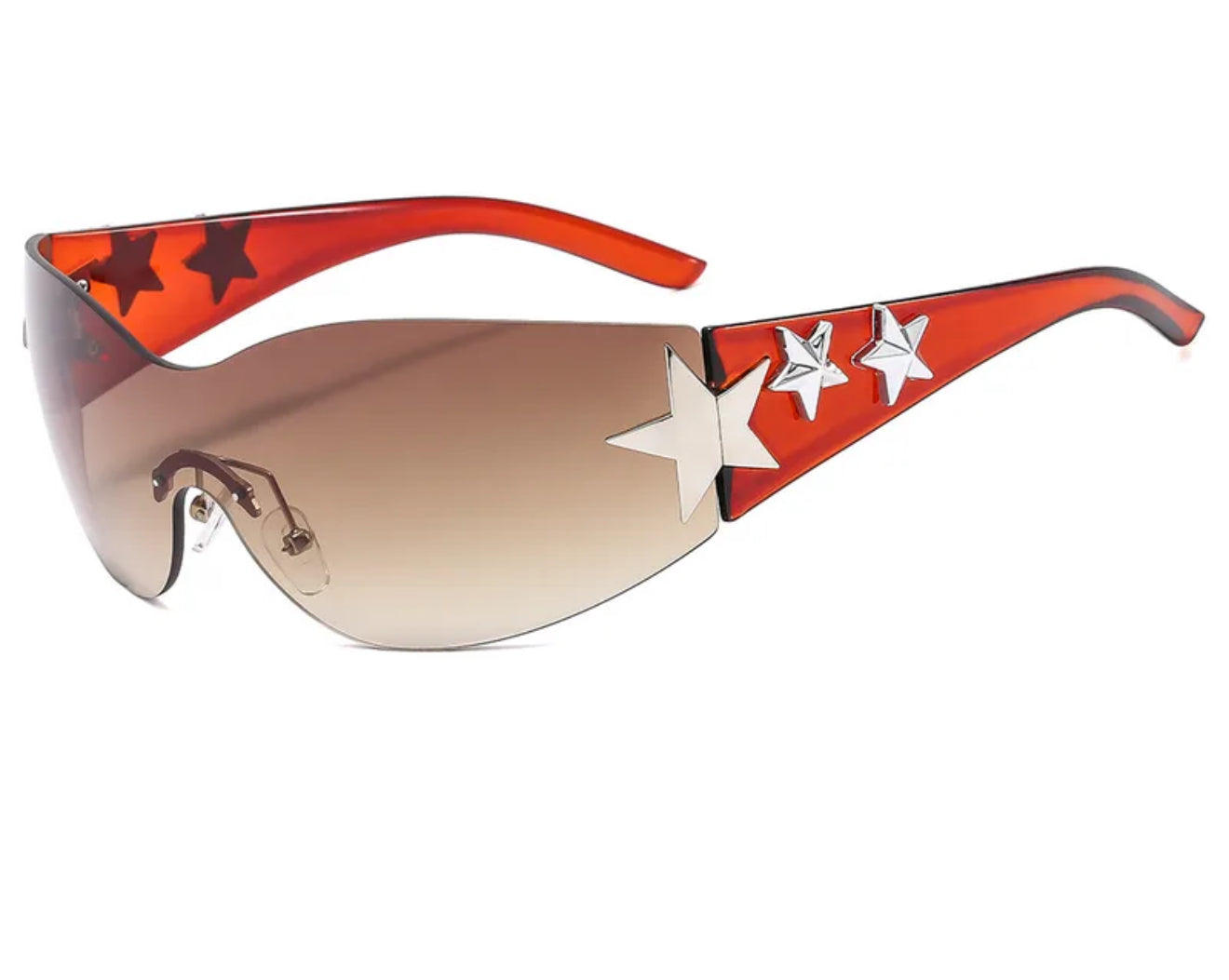 Star Gurl | Y2K Streetwear Star Pc Special-Shaped Mirror
Frameless Glasses
