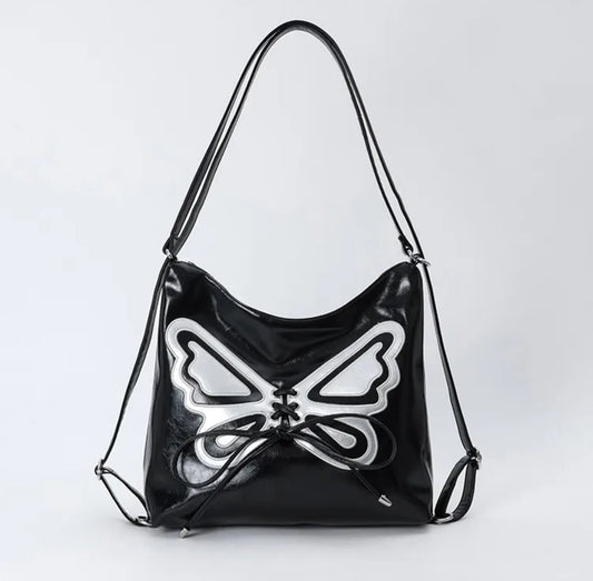 The Flutterby Whimsy Crossbody Bag
 | Women's Pu Leather Butterfly Bow Knot Cute Square Zipper
Crossbody Bag