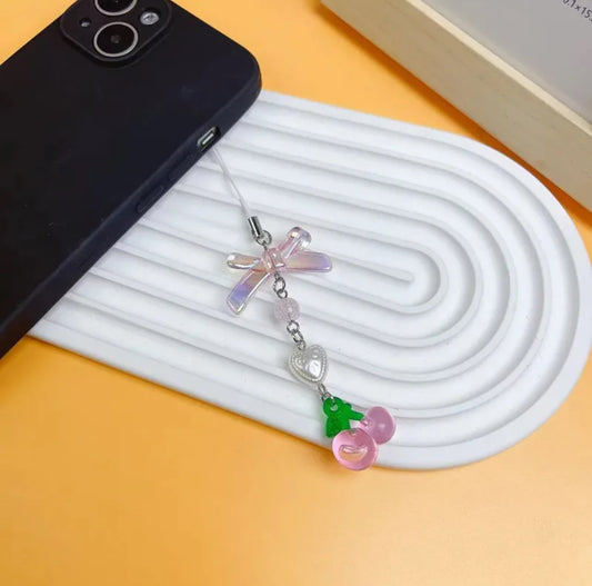 Pink Cherries | Phone Charm