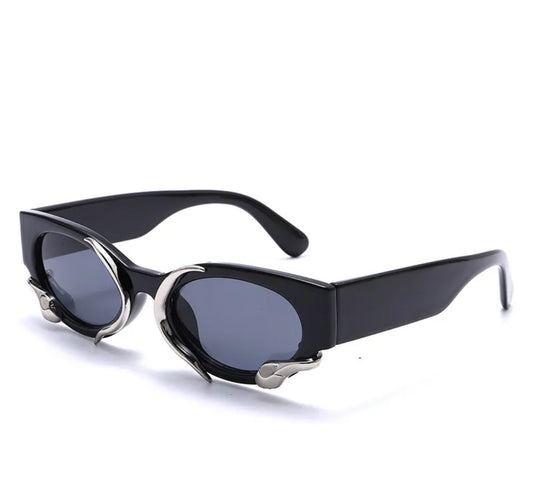 Stun me | Y2K Hip-Hop Exaggerated Oval Pc Special-Shaped Mirror Full Frame Women's Sunglasses