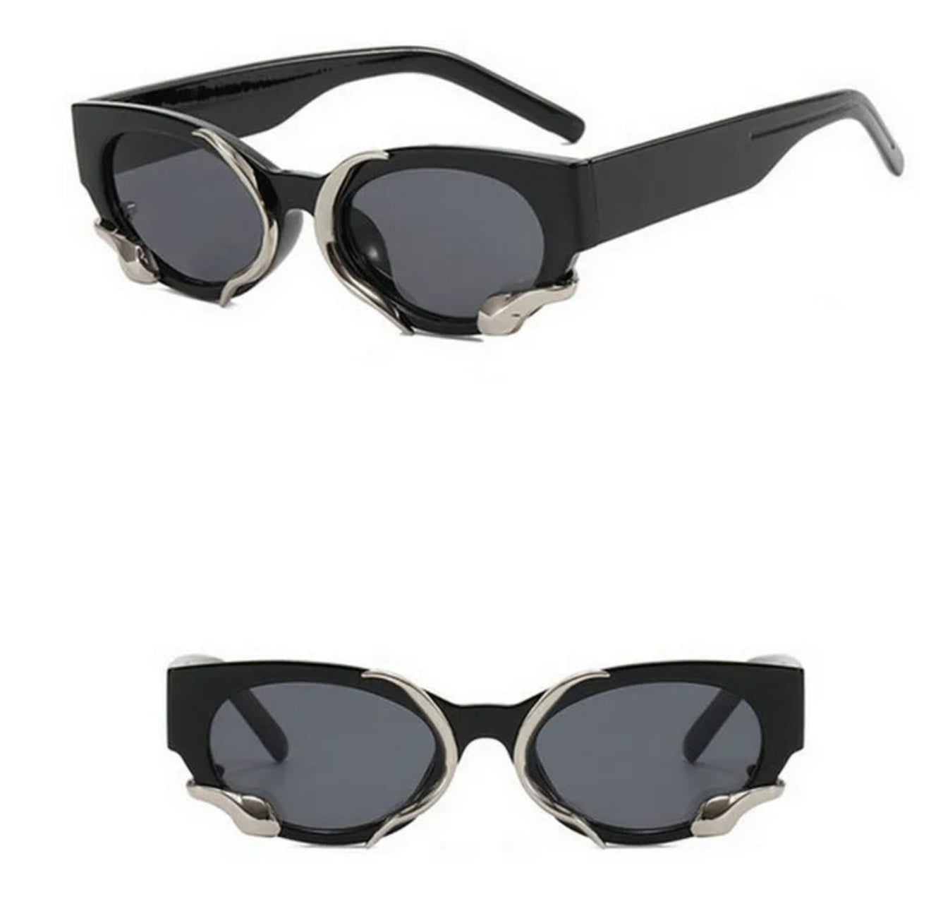 Stun me | Y2K Hip-Hop Exaggerated Oval Pc Special-Shaped Mirror Full Frame Women's Sunglasses