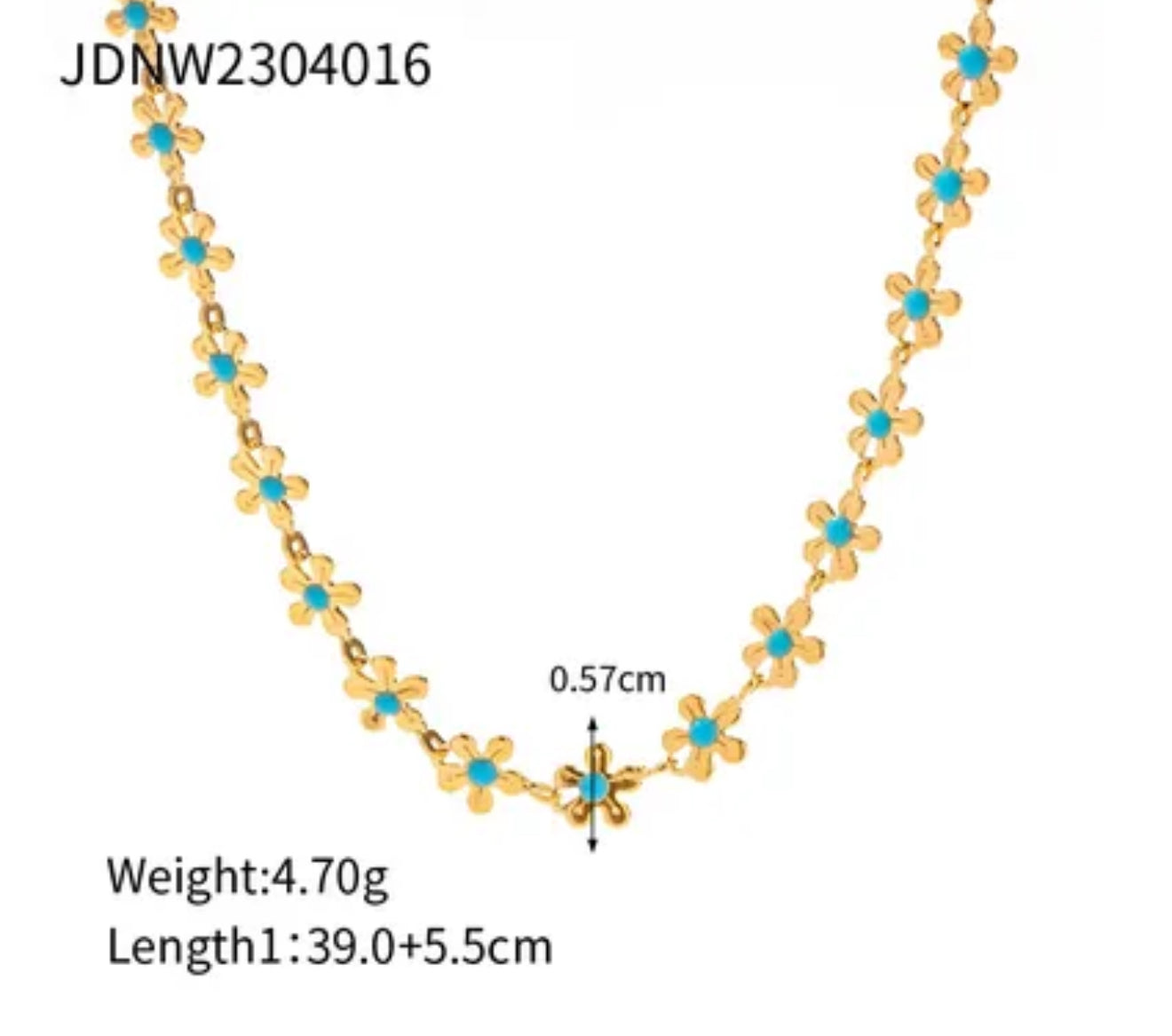 Flower Gurl | 304 Stainless Steel 18K Gold Plated Ig Style Basic Classic Style Flower Bracelets Necklace