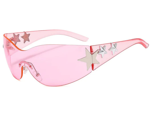 Star Gurl | Y2K Streetwear Star Pc Special-Shaped Mirror
Frameless Glasses